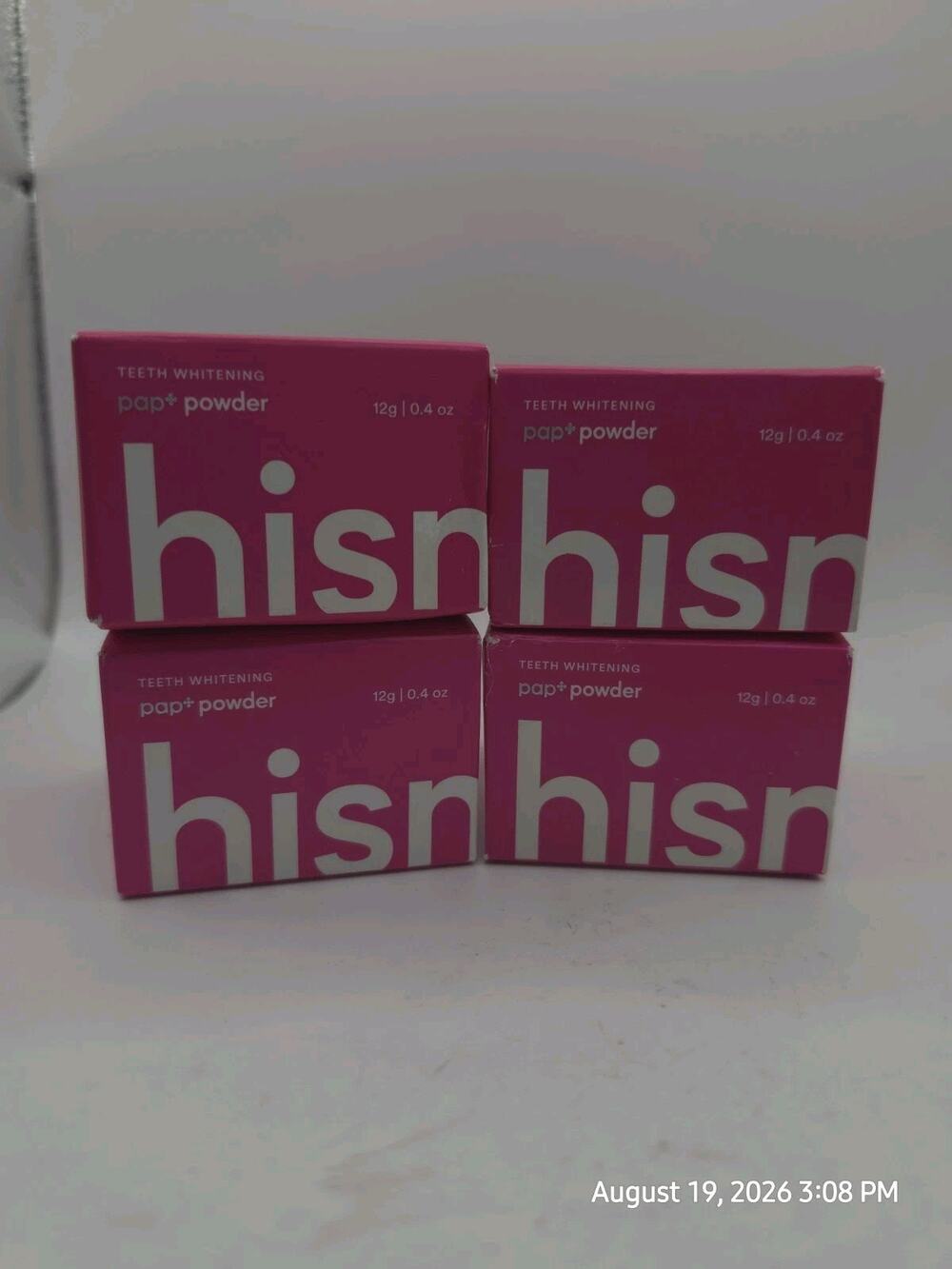 Hismile Pap+ Tooth Whitening Powder Enamel Safe Lot Of 4 Boxes BNIB Sealed